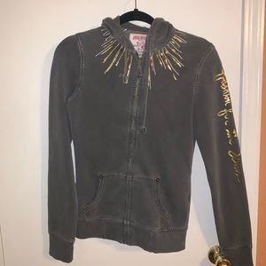 True religion zip up hoodie